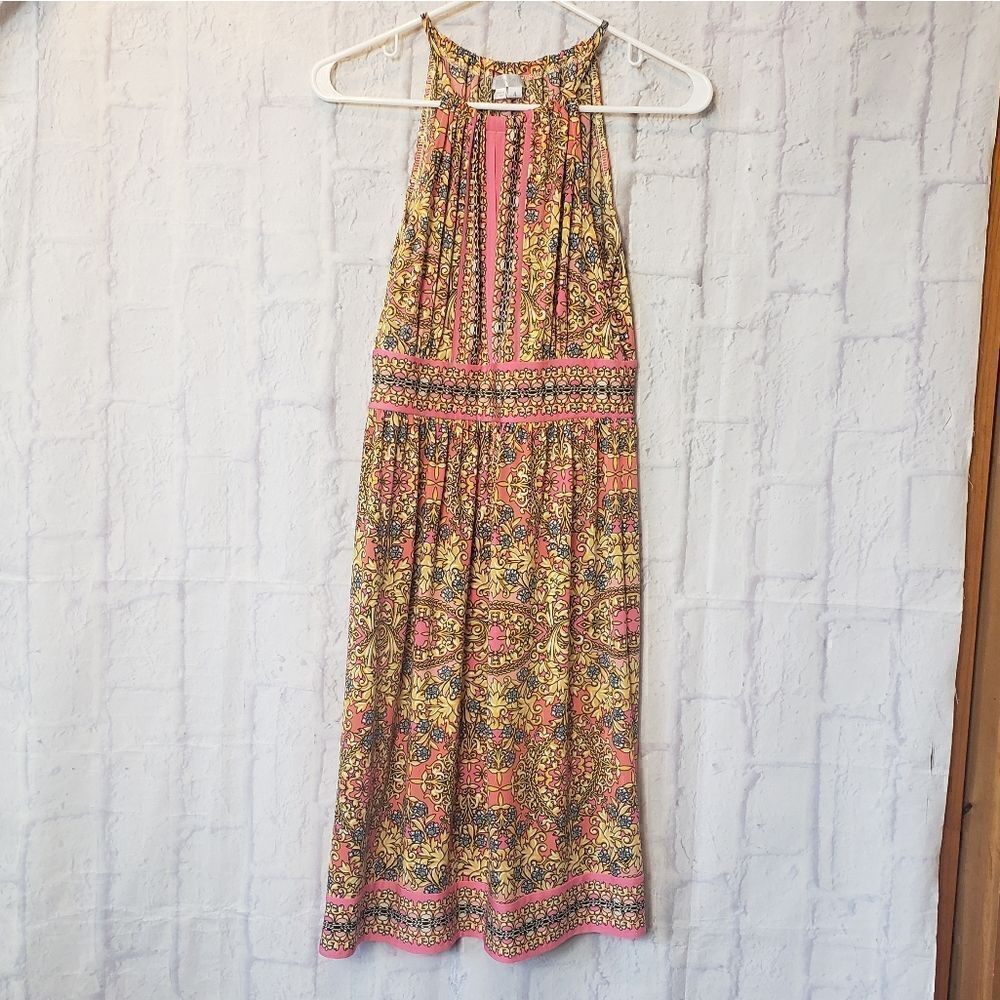 LONDON TIMES Jersey-knit Halter-style Dress